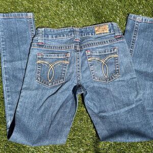 Y2k paris blues low rise jeans